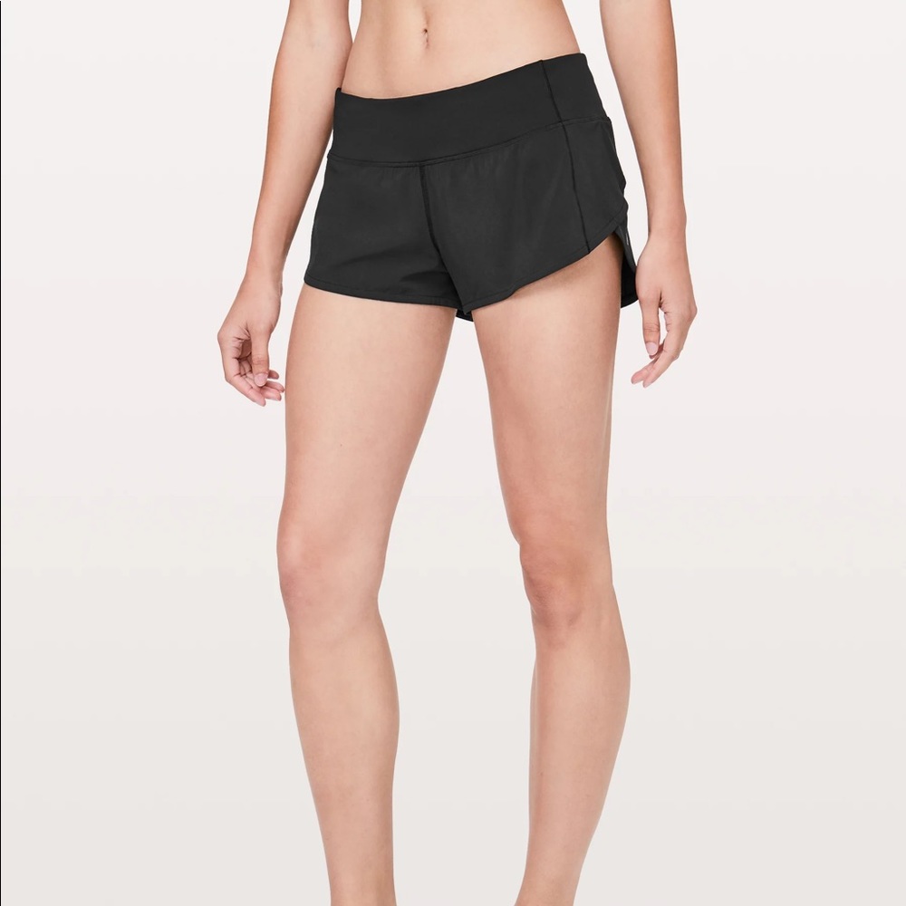 LULULEMON black Speed Up shorts